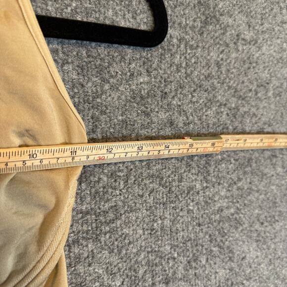 Spanx Shirt Womens Small Beige Tank Top Cami Shapewear Vneck Stretch No Padding - Picture 6 of 8